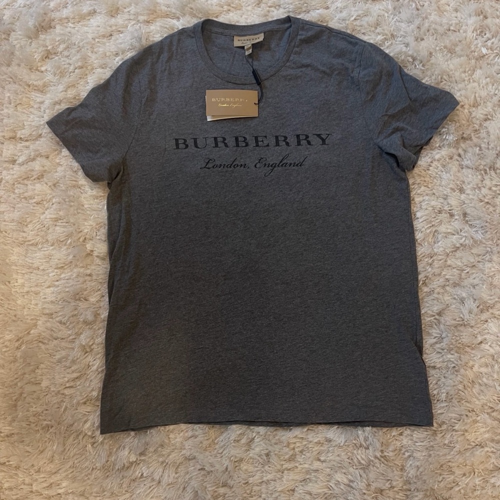 Burberry Classic Gray T Shirt, NEW, size XXL